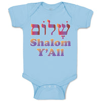 Baby Clothes Shalom Y'All Peace Baby Bodysuits Boy & Girl Newborn Clothes Cotton