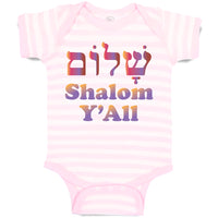 Baby Clothes Shalom Y'All Peace Baby Bodysuits Boy & Girl Newborn Clothes Cotton