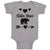 Baby Clothes Sister Bear with Black Little Hearts and Sharp Pointed Arrow Cotton