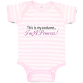 Baby Clothes This Is My Costume I'M A Princess! Baby Bodysuits Boy & Girl Cotton