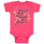 Baby Clothes Though She Be but Little She Is Fierce with Flowers Design Cotton