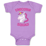 Baby Clothes Magical Colorful Unicorn Squad with Eyes Closed Baby Bodysuits