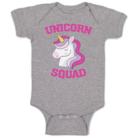 Baby Clothes Magical Colorful Unicorn Squad with Eyes Closed Baby Bodysuits