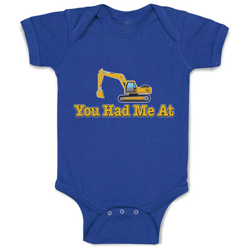 Baby Clothes You Had Me at Construction Vehicle Crane Baby Bodysuits Cotton