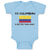 Baby Clothes 1 2 Colombian Is Better than None! Flag of Colombian Baby Bodysuits