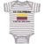 Baby Clothes 1 2 Colombian Is Better than None! Flag of Colombian Baby Bodysuits