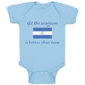 Baby Clothes Nicaraguan Is Better than None National Flag Usa Baby Bodysuits