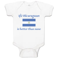 Baby Clothes Nicaraguan Is Better than None National Flag Usa Baby Bodysuits