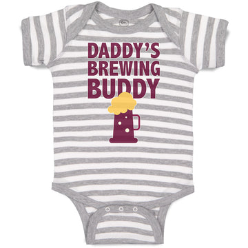 Baby Clothes Daddy's Brewing Buddy Baby Bodysuits Boy & Girl Cotton