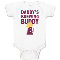 Baby Clothes Daddy's Brewing Buddy Baby Bodysuits Boy & Girl Cotton