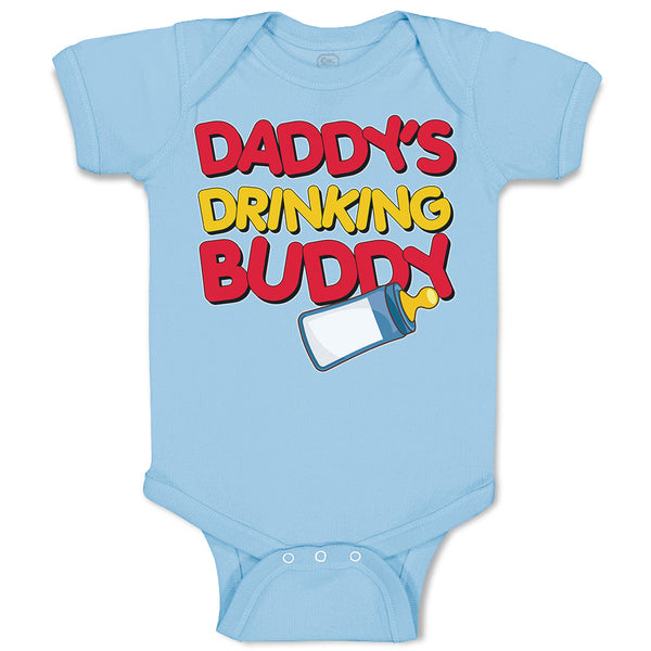 Baby Clothes Daddy's Drinking Buddy with Baby's Feeding Bottle Baby Bodysuits