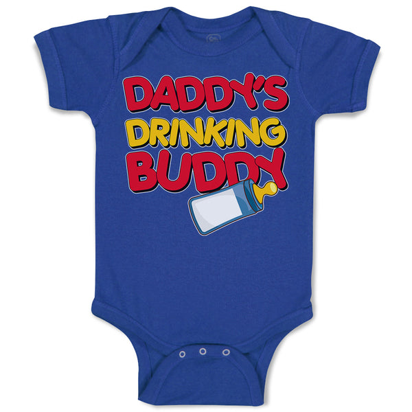 Baby Clothes Daddy's Drinking Buddy with Baby's Feeding Bottle Baby Bodysuits