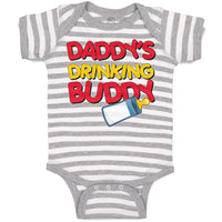 Baby Clothes Daddy's Drinking Buddy with Baby's Feeding Bottle Baby Bodysuits