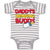 Baby Clothes Daddy's Drinking Buddy with Baby's Feeding Bottle Baby Bodysuits
