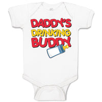 Baby Clothes Daddy's Drinking Buddy with Baby's Feeding Bottle Baby Bodysuits
