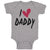 Baby Clothes I Love Daddy Baby Bodysuits Boy & Girl Newborn Clothes Cotton