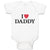 Baby Clothes I Love Daddy Baby Bodysuits Boy & Girl Newborn Clothes Cotton