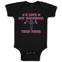 Baby Clothes I Love My Grandma This Much Baby Bodysuits Boy & Girl Cotton