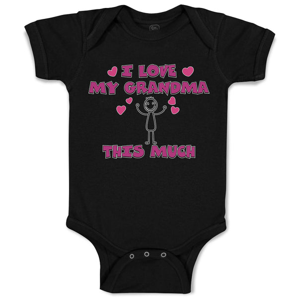 Baby Clothes I Love My Grandma This Much Baby Bodysuits Boy & Girl Cotton