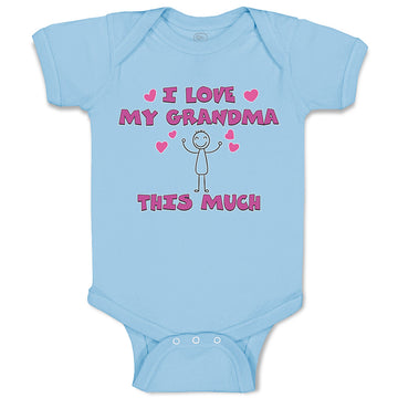Baby Clothes I Love My Grandma This Much Baby Bodysuits Boy & Girl Cotton