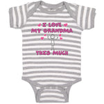 Baby Clothes I Love My Grandma This Much Baby Bodysuits Boy & Girl Cotton