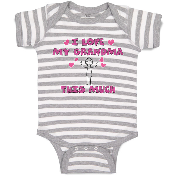 Baby Clothes I Love My Grandma This Much Baby Bodysuits Boy & Girl Cotton