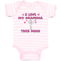 Baby Clothes I Love My Grandma This Much Baby Bodysuits Boy & Girl Cotton