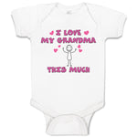 Baby Clothes I Love My Grandma This Much Baby Bodysuits Boy & Girl Cotton