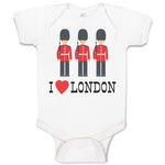 Baby Clothes Security Guard with Guns and I Love London with Heart Cotton