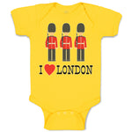 Baby Clothes Security Guard with Guns and I Love London with Heart Cotton