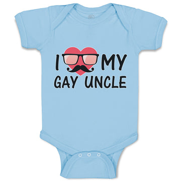 Baby Clothes I Love My Gay Uncle Baby Bodysuits Boy & Girl Cotton