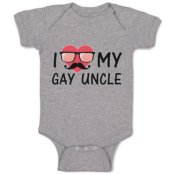 Baby Clothes I Love My Gay Uncle Baby Bodysuits Boy & Girl Cotton