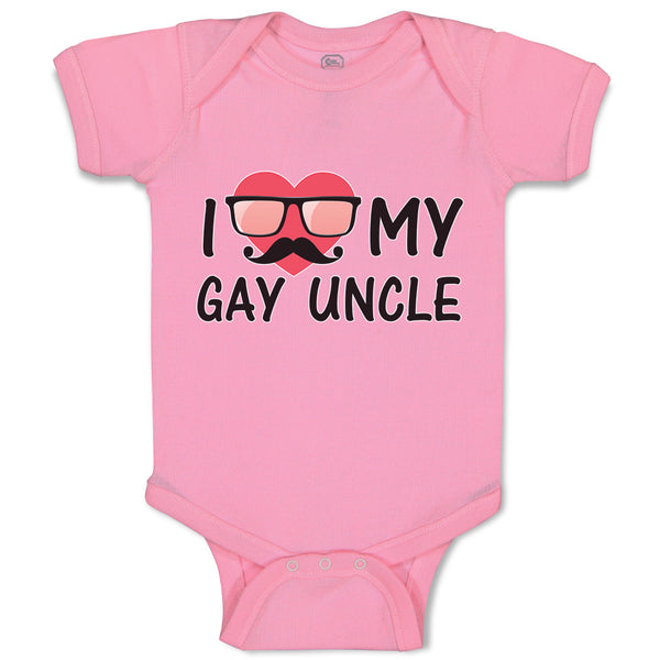 Baby Clothes I Love My Gay Uncle Baby Bodysuits Boy & Girl Cotton