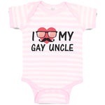 Baby Clothes I Love My Gay Uncle Baby Bodysuits Boy & Girl Cotton