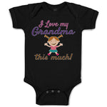Baby Clothes I Love My Grandma This Much Baby Bodysuits Boy & Girl Cotton