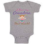Baby Clothes I Love My Grandma This Much Baby Bodysuits Boy & Girl Cotton