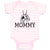 Baby Clothes I Love My Mommy with Dollar Chain Baby Bodysuits Boy & Girl Cotton