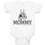 Baby Clothes I Love My Mommy with Dollar Chain Baby Bodysuits Boy & Girl Cotton