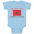 Baby Clothes I Love My Moroccan Dad and An National Flag Baby Bodysuits Cotton