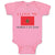 Baby Clothes I Love My Moroccan Dad and An National Flag Baby Bodysuits Cotton