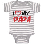 Baby Clothes I Love My Papa Baby Bodysuits Boy & Girl Newborn Clothes Cotton