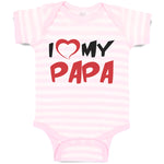 Baby Clothes I Love My Papa Baby Bodysuits Boy & Girl Newborn Clothes Cotton