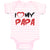 Baby Clothes I Love My Papa Baby Bodysuits Boy & Girl Newborn Clothes Cotton