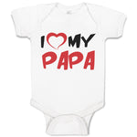 Baby Clothes I Love My Papa Baby Bodysuits Boy & Girl Newborn Clothes Cotton