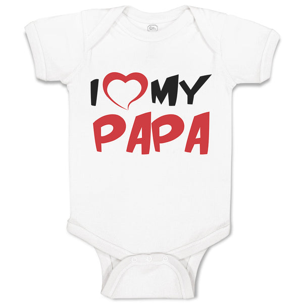 Baby Clothes I Love My Papa Baby Bodysuits Boy & Girl Newborn Clothes Cotton