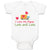 Baby Clothes I Love My Papaw Lots and Lots Baby Bodysuits Boy & Girl Cotton