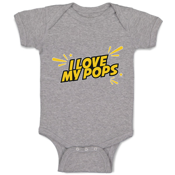 Baby Clothes I Love My Pops Baby Bodysuits Boy & Girl Newborn Clothes Cotton