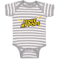 Baby Clothes I Love My Pops Baby Bodysuits Boy & Girl Newborn Clothes Cotton