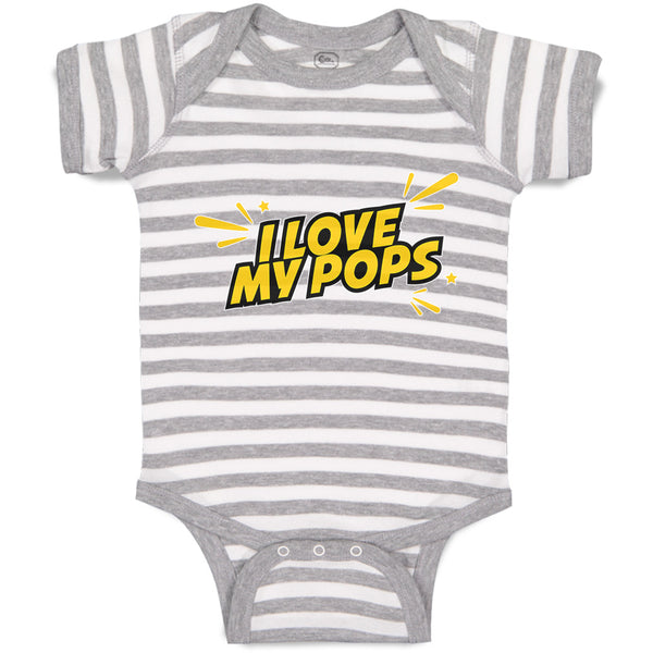 Baby Clothes I Love My Pops Baby Bodysuits Boy & Girl Newborn Clothes Cotton