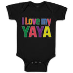 Baby Clothes I Love My Yaya Baby Bodysuits Boy & Girl Newborn Clothes Cotton